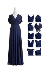 Dark Navy Multiway Ruffles Infinity A-Line Bridesmaid Dresses-27dress